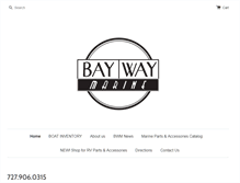 Tablet Screenshot of baywaymarine.com